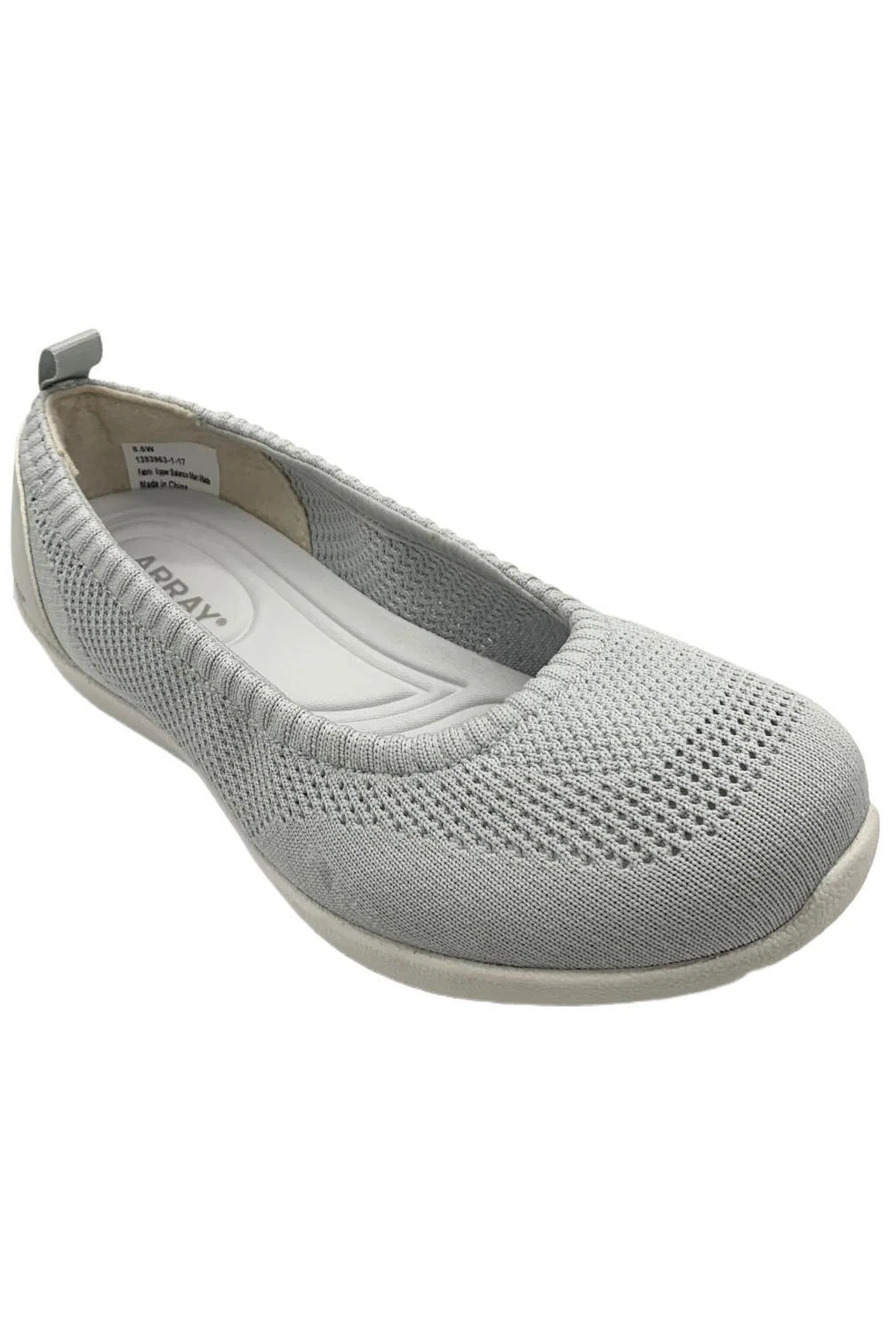 ARRAY Women's Kendall Slip-On Athletic Flats Grey - Wide